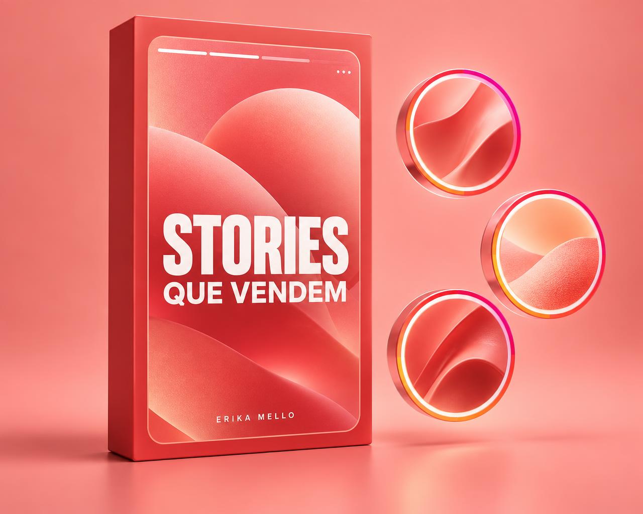 Mockup do curso Como Vender pelos Stories do Instagram